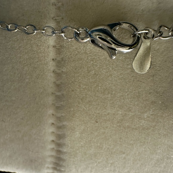 Flower Agate Moon Pendant Necklace - Picture 6 of 6